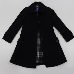 良品 バーバリーブルーレーベル アンゴラ混コート  38サイズ ブラック  アパレル ファッション 2000000 NSK MTY