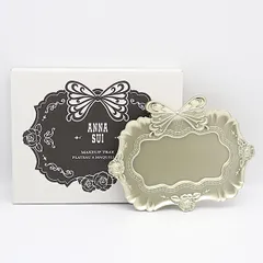 美品 箱付 ANNA SUI メイクアップトレイ ゴールドカラー ファッション小物 レディース 2000000 NSK KMT