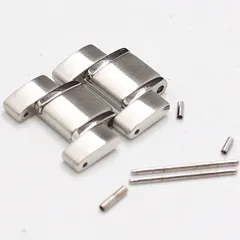 美品 セイコー 6R15-02F0 プレサージュ 純正コマ 2コマ シルバー 18ｍｍ 腕時計用 メンズ腕時計 2000000 NSK IKE