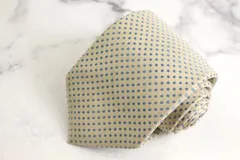 バーバリーブラックレーベル ブランド ネクタイ ドット柄 シルク 日本製 PO メンズ ホワイト BURBERRY BLACK LABEL 【中古】