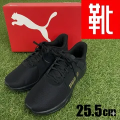 M-773 ■kutsu.com公式■PUMA   311456.01M　ブラック×ゴールド　25.5㎝