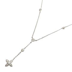 Pt850 ダイヤモンド ネックレス 1.0ct フラワーモチーフ 7石 - メルカリ