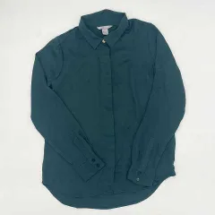 H&M　エイチアンドエム　長袖シャツ　グリーン　160/80A　〇□・〇◇
