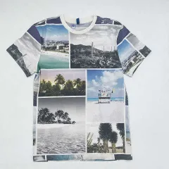 H&M Divided　エイチアンドエムディバイデット　フォトプリントTシャツ　ホワイト　Sサイズ　□〇