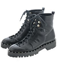 VALENTINO ビックロゴ ロングブーツ ブーツ レザー ブラック 36.5 VALENTINO ビックロゴ ロングブーツ ブーツ レザー ブラック 36.5