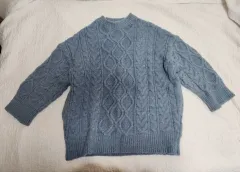 スカイブルー レディース ニット