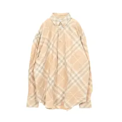 バーバリー BURBERRY チェック 8082194M ベージュ コットン シャツ メンズ 新品