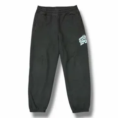 STUSSY 刺繍ロゴスウェットパンツ イージーパンツ ステューシー ブラック S （8660M）