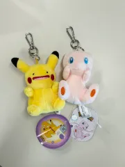 ポケットモンスター ピカチュウ/ミュ ぬいぐるみ キーホルダー 2種 セット 新品