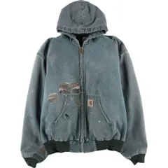 古着 90年代 カーハート Carhartt アクティブジャケット 中綿入り ダックフルジップパーカー USA製 メンズXXL相当 ヴィンテージ/eaa458361