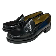 HARUTA ハルタ ローファー レディース 4505 黒 幅広3E 通勤 通学 合皮 学生