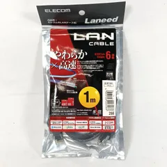 新品未開封　ELECOM(エレコム) やわらかLANケーブル Cat6 1m ブラック