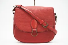 ★3日以内返品可★  LOUIS VUITTON ルイ・ヴィトン エピ サンクルー M52197 ショルダーバッグ レッド コーティングキャンバス レディース
