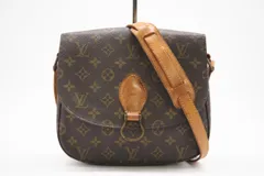 ★3日以内返品可★  LOUIS VUITTON ルイ・ヴィトン モノグラム サンクルーGM M51242 ショルダーバッグ ブラウン コーティングキャンバス レディース