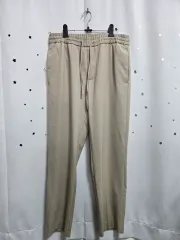 ザラ ベージュ色 ウエストゴム コットン パンツ M