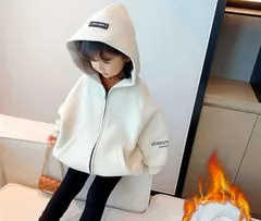 ジャケット コート アウター 女の子 裏起毛 送料無料 子供服女の子 キッズ ジュニア 裏ボア フリース パーカー 韓国 子ども服 90/100/110/120/130/140/150 子供服