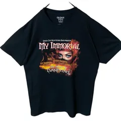 L ギルダン クイーンシティバンドバッカーズ イベント フェス 人物 音楽 バンT  ブラック 黒 Tシャツ レディース ユニセックス メンズ 古着 半袖 CHM