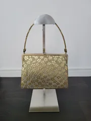 和装小物 ハンドバッグ ゴールド 振袖用 フォーマル 桜 和装バッグ バッグ 成人式 花柄