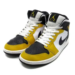 ナイキ NIKE エアジョーダン 1 ミッド AIR JORDAN 1 MID スニーカー DQ8426-701 イエロー ブラック 27cm