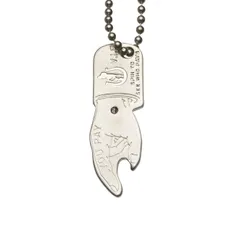 新品未使用 HYSTERIC GLAMOUR MEN YOU PAY ネックレス ヴィンテージアイテム レプリカ レトロ ボールチェーン 真鍮 日本製 品番：02251QA04 管理番号:2367-1056