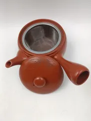 【K-1862】TOKONAMEYAKI 常滑焼 茶器 花 陶聖造 朱泥 急須