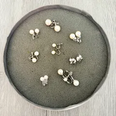 真珠　イヤリング　８個　まとめ売り　SILVER刻印