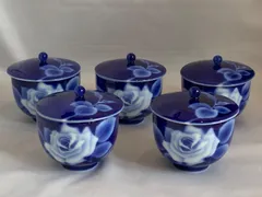 深川製磁　湯呑み5客　【オマケ】金継ぎ用急須