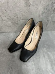DIANA ダイアナ スクエアトゥ 日本製 ハイヒール パンプス size25.5/黒 ■■ レディース
