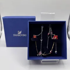 6939　SWAROVSKI　スワロフスキー　HelloKitty　ハローキティ　キティちゃん　コラボ　ネックレス　アクセサリー　ペンダント　レディース　サンリオ　SANRIO　ハート　フラワー　クリスタル　ピンク　レッド　クリア