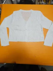 レディース 夏 長袖 ショート カーディガン