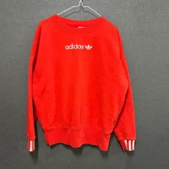 アディダス 起毛 スウェット レッド xs