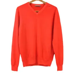 美品 定価37,000円◆cruciani クルチアーニ Vネックニット ウール100％ セーター イタリア製 メンズ