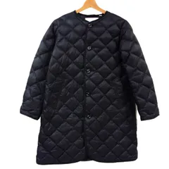 美品◆Gymphlex ジムフレックス ハンドキルトダウン ノーカラーコート レディース