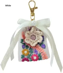 インド刺繍リボンのバッグチャーム