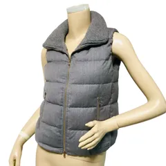 美品★TATRAS・タトラス【LUSERA・ルセラ】レディース ブランドアイコンロゴワッペン付き ウール ダブルジップ ダウンベスト (01) レディースダウンジャケット 冬服 春服アウター カジュアル レディースベスト オシャレ ブランド