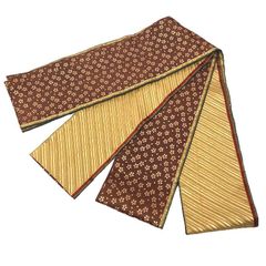 本場黄八丈　半巾帯　正絹　リバーシブル　未使用 本場黄八丈 半巾帯 正絹 リバーシブル 未使用 - メルカリ