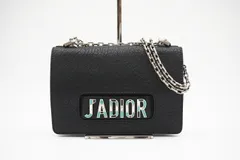 ★3日以内返品可★  Dior ディオール ジャディオール レザー モザイクロゴ フラップチェーンバッグ M9000 VQAM ショルダーバッグ ブラック ブルー ホワイト レザー レディース