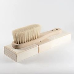 貴重】ブラシの平野 白馬毛 高級洋服ブラシ カシミア アンゴラ用 