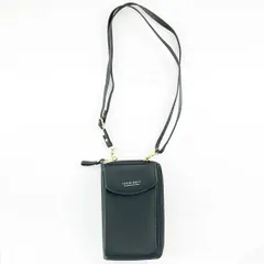 財布機能付きスマホケース お出かけに ブラック