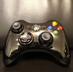 未使用に近い美品　マイクロソフト　純正　Xbox360 ワイヤレスコントローラー　SE クロームブラック　Microsoft