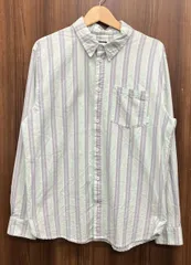 ライトブルー adidas／アディダス／DU3923／長袖シャツ／XL／スカイブルー／ストライプ