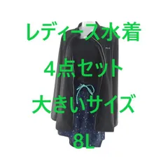 レディース水着 4点セット FILA フィラ フィットネス 長袖トップス＆タンク付 大きいサイズ 8L ミント