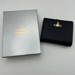 Vivienne Westwood ヴィヴィアンウエストウッド 財布 二つ折り財布 レディース ブラック がま口 （ME76-3473）