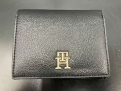 TOMMY HILFIGER/二つ折り財布/黒/トミーヒルフィガー
