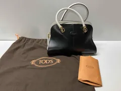 TOD'S ドッズ ハンドバッグ 濃紺×白 2way