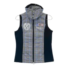 サイズ：S ADMIRAL アドミラル  2WAY 中綿ベスト チェック柄 ブラック系 [240101621015] ゴルフウェア レディース ストスト