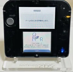 【動作品 良品】 Nintendo 2DS クリアブラック 本体 厳重梱包 初期化済み