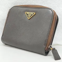 【プラダサフィアーノPRADA／サフィアーノ／二つ折り財布／スレ傷とほつれ少々型崩れ有り