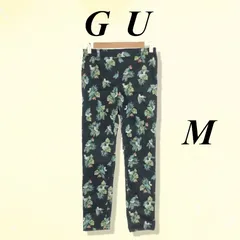 GU ジーユー ボトムス カジュアルパンツ ウエストゴム ポケット レディース 総柄 M