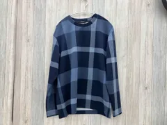 BLACK LABEL CRESTBRIDGE/長袖Tシャツ/LLサイズ/M/ブルー系/チェック柄/51P12-422-26